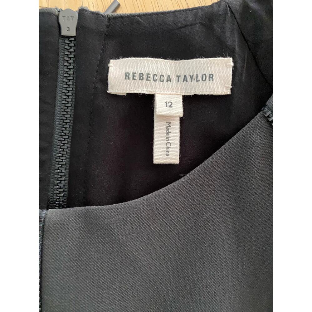 Rebecca Taylor Olive Green Sleeveless Zip Shift Dress - Picture 6 of 9